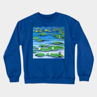 Lily pads on the lake Crewneck Sweatshirt